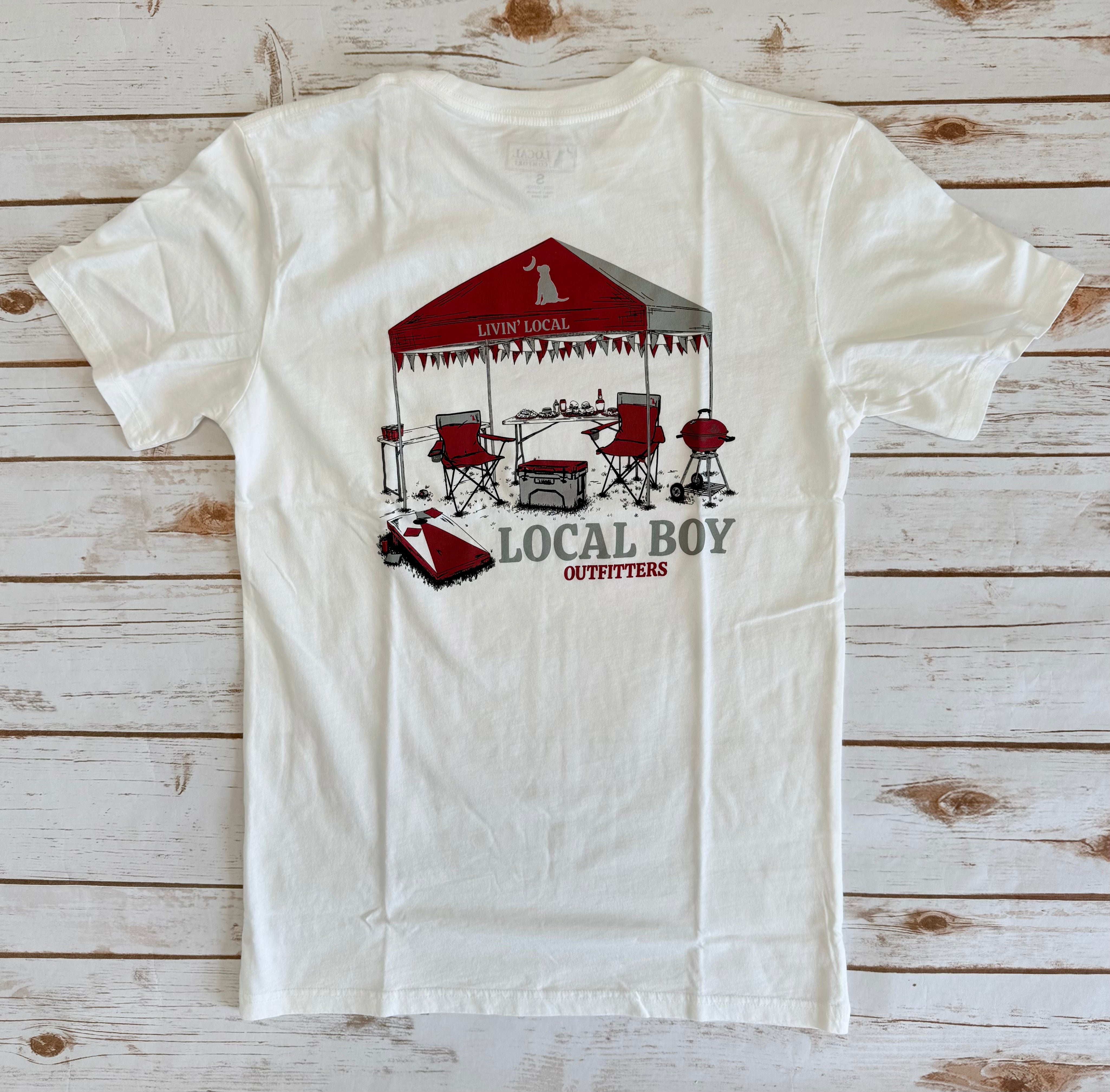 LB| Crimson Tailgate Scene Tee