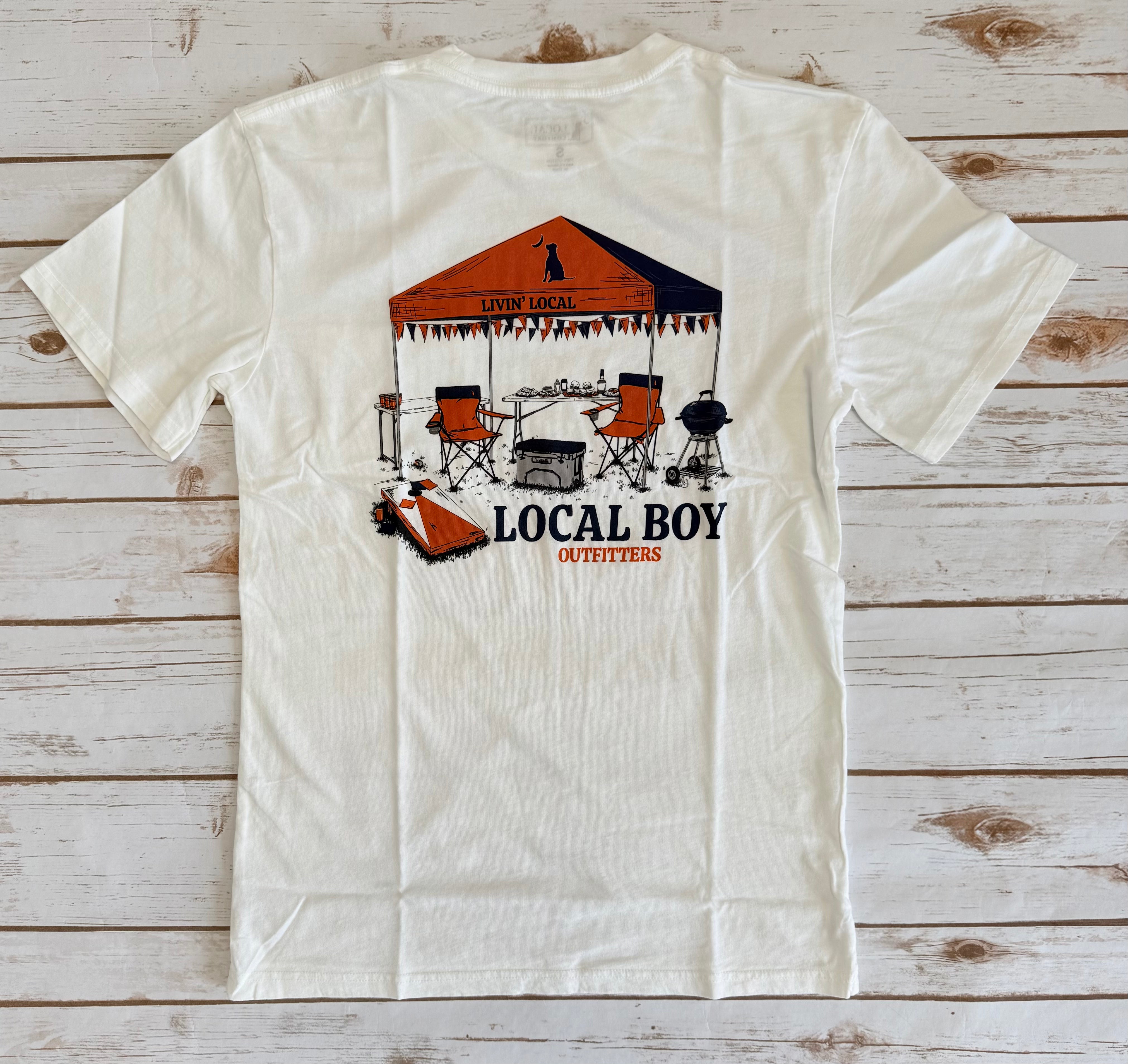 LB| Navy/Orange Tailgate Tee