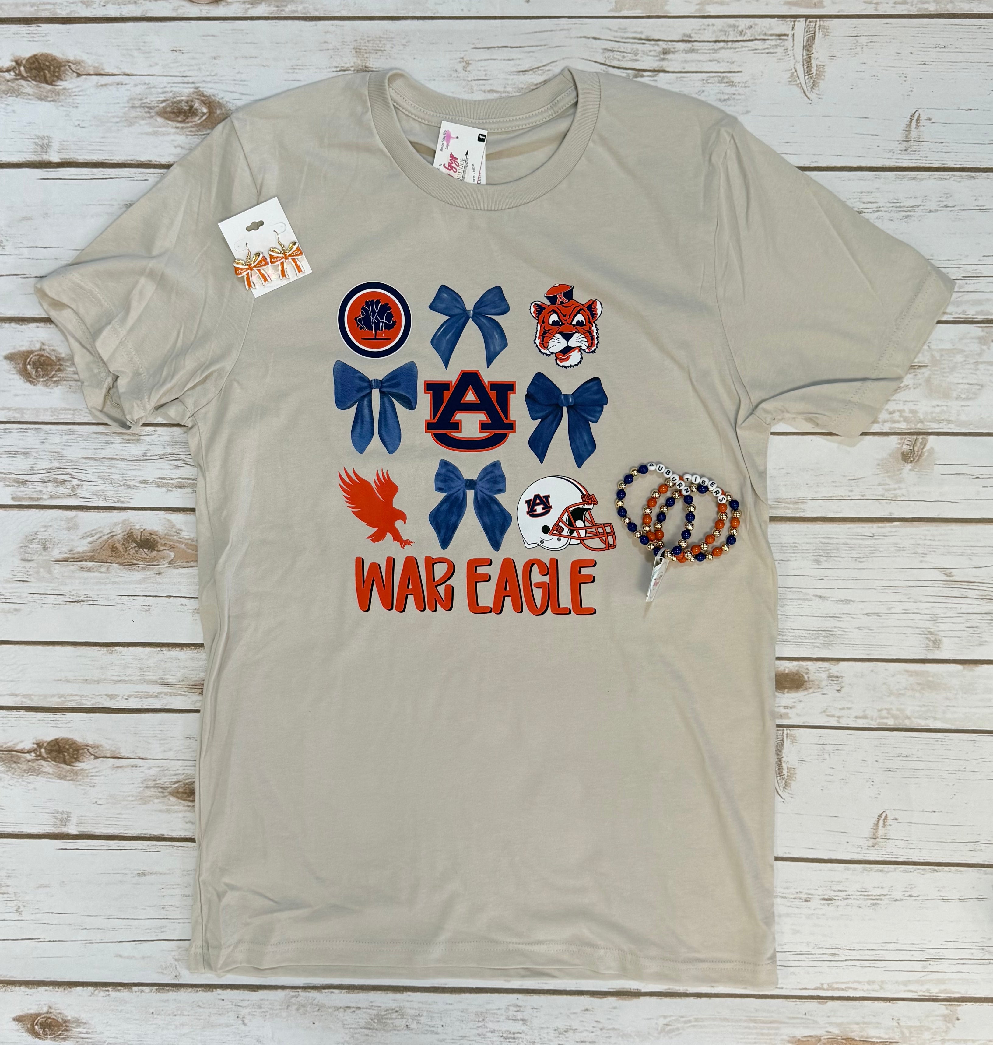 Auburn Bow Collage Tee