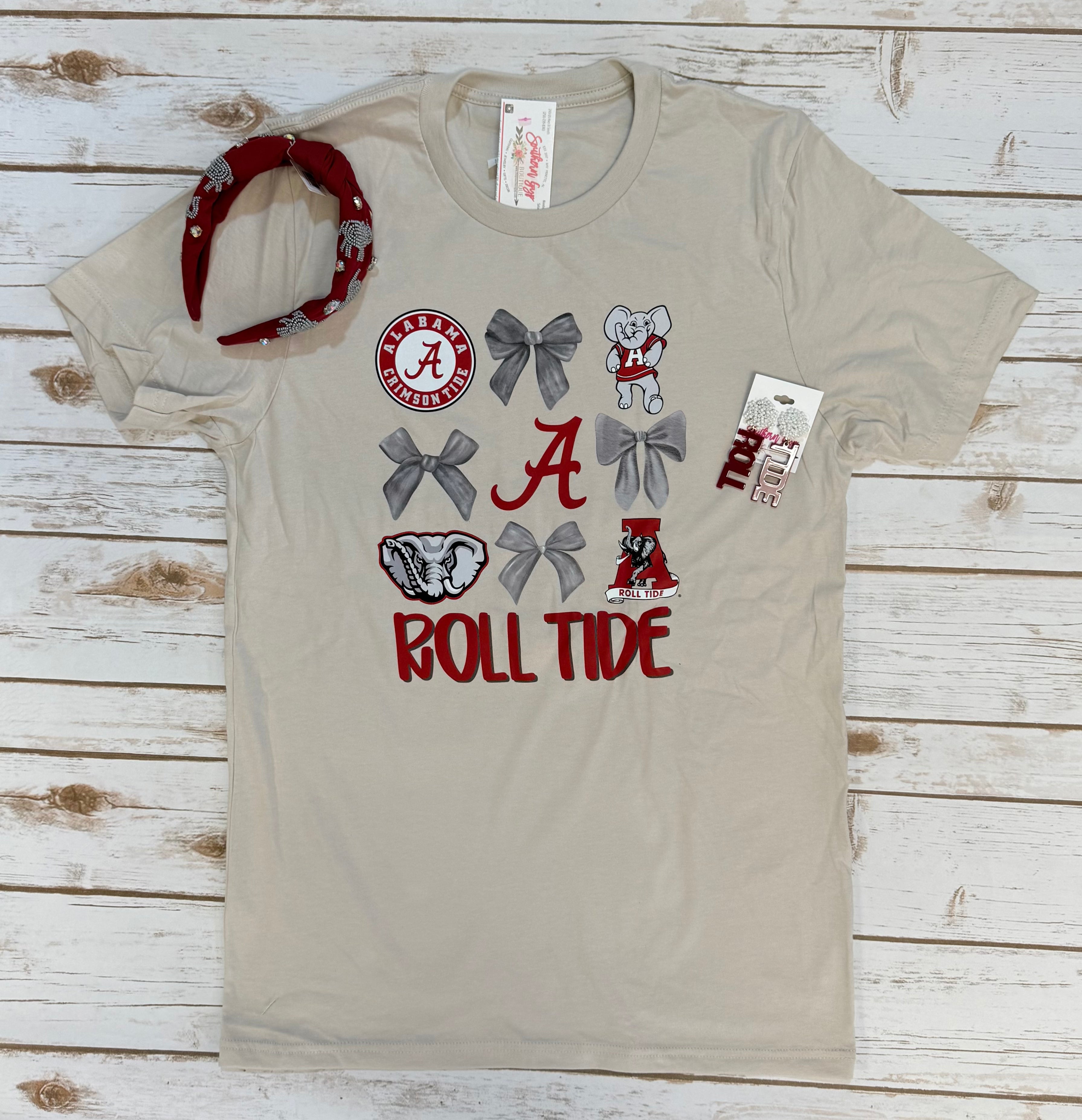 Alabama Bow Collage Tee