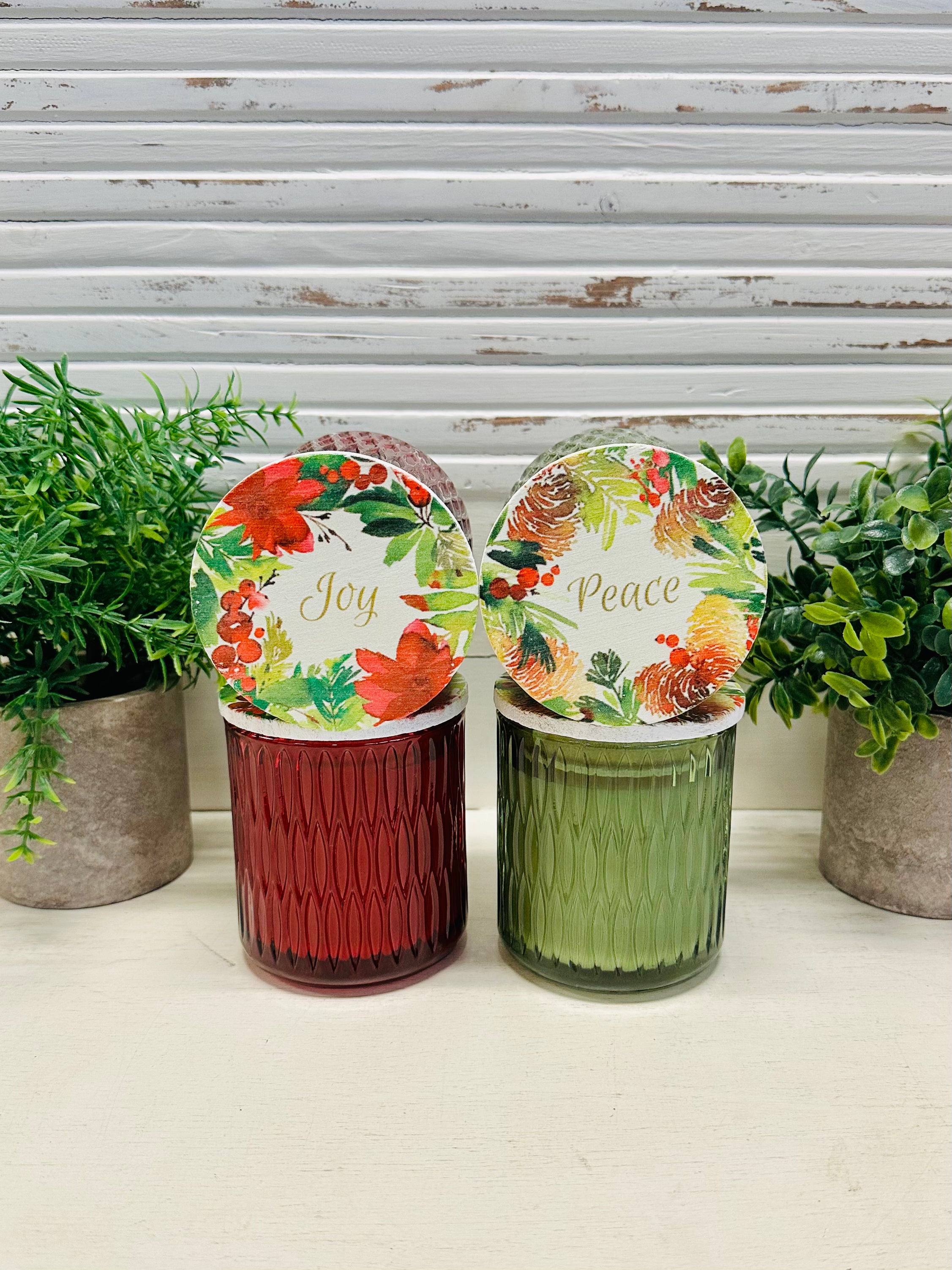 Swan Creek Christmas Vase Candles