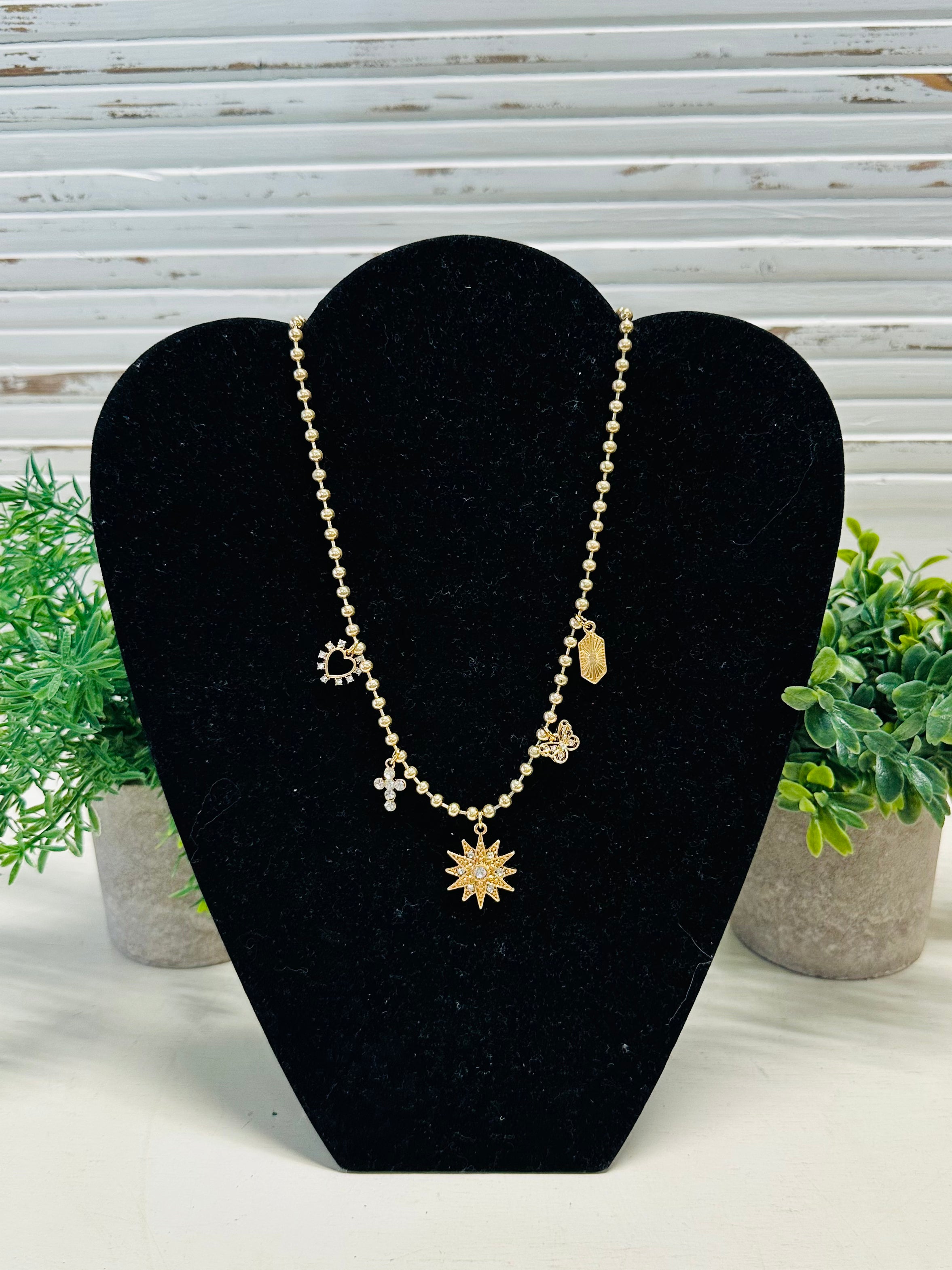 Starburst Charm Necklace