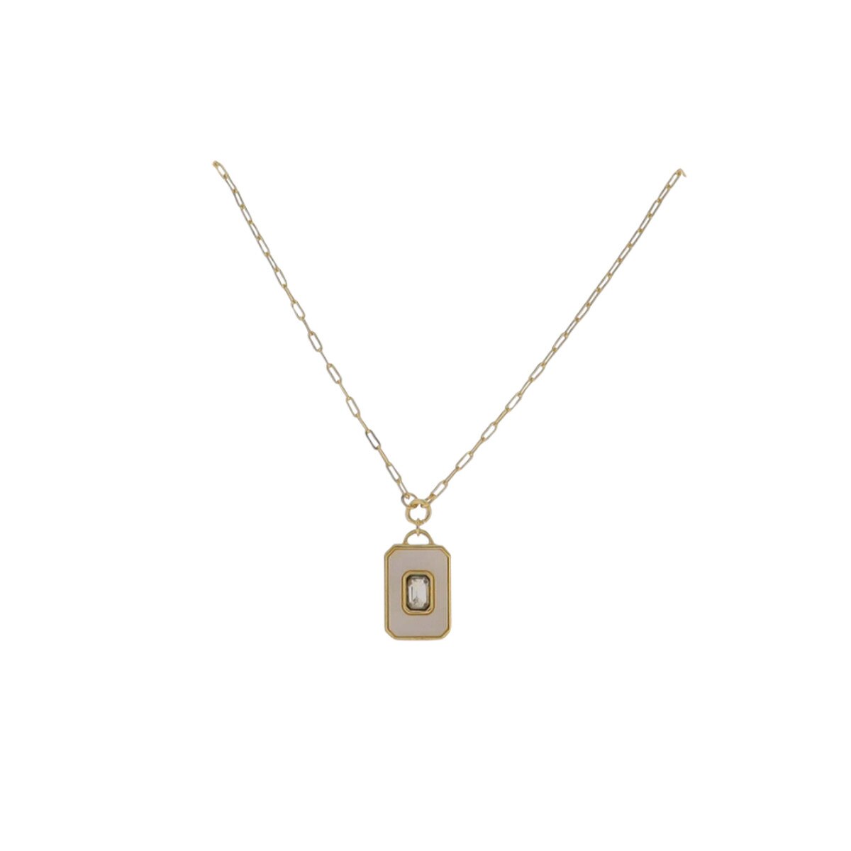 JM Crystal Pendant Necklace