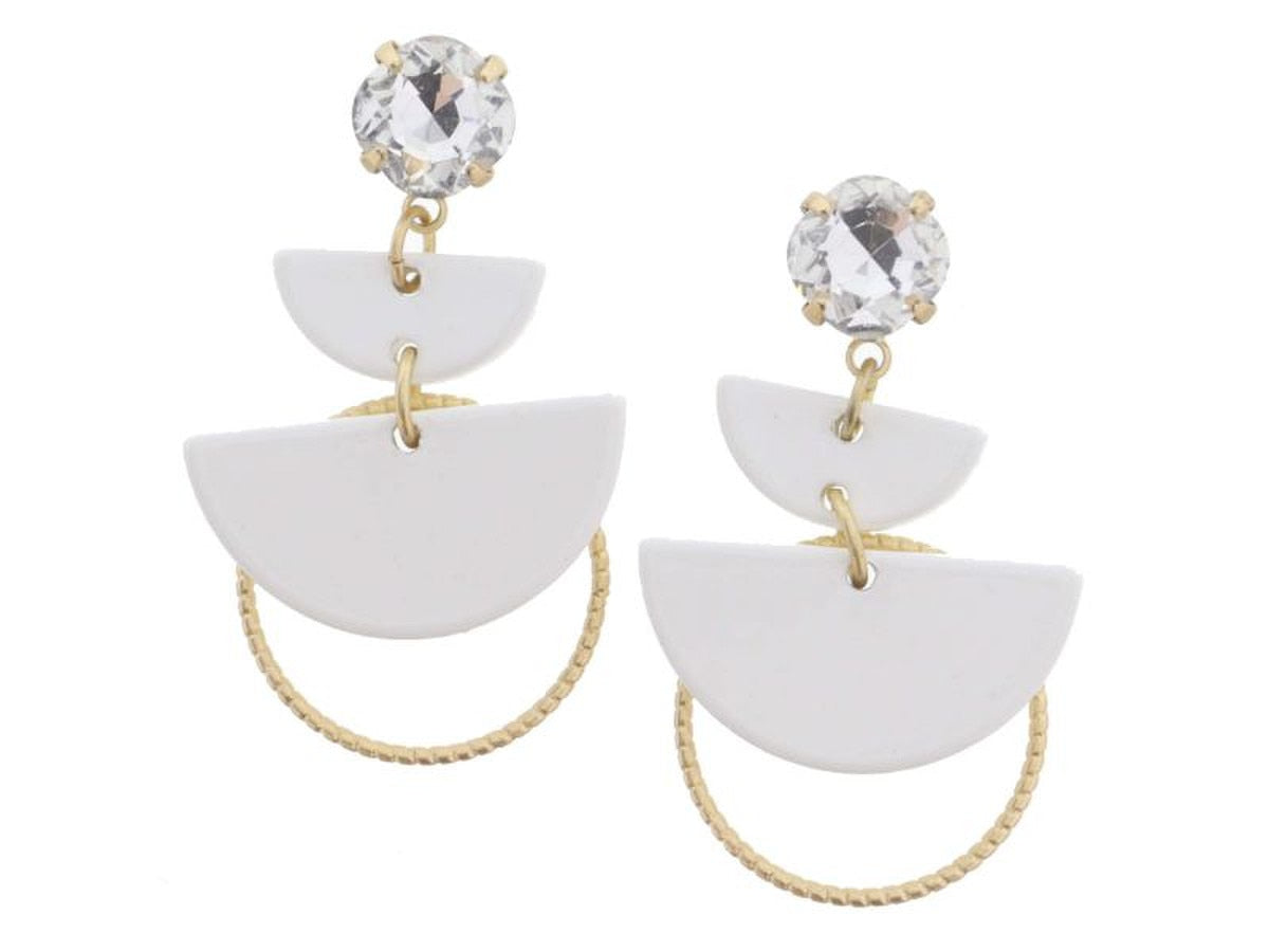 JM Half Circle Post Earrings