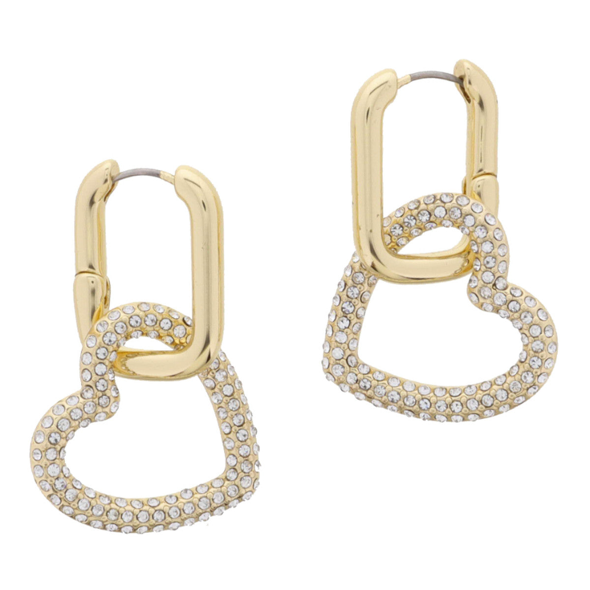 JM Heart Linked Earring