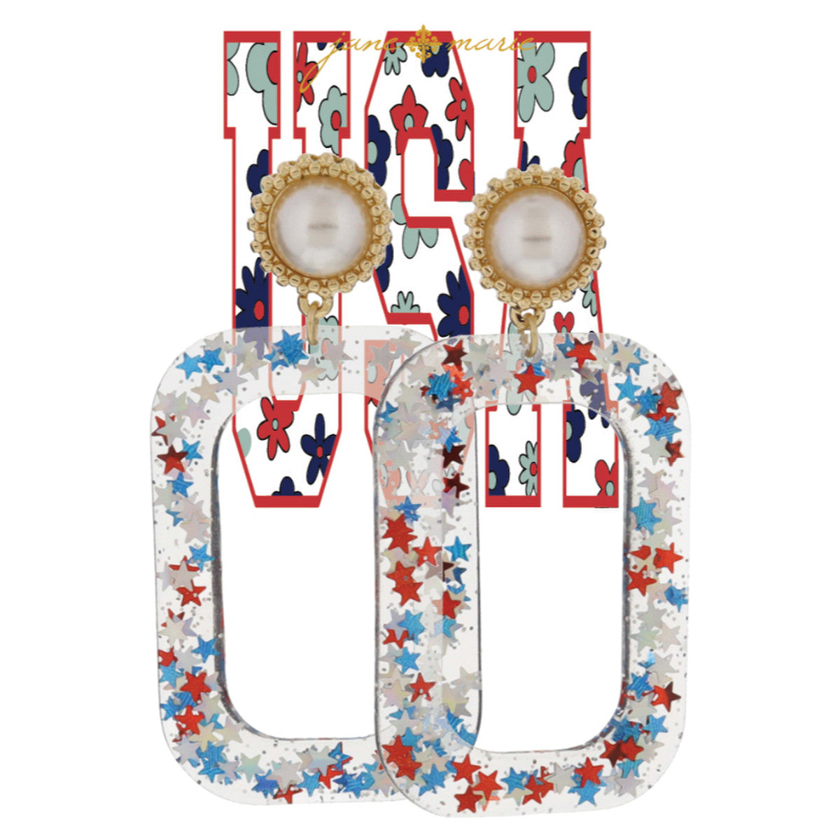 JM Star Resin Earrings