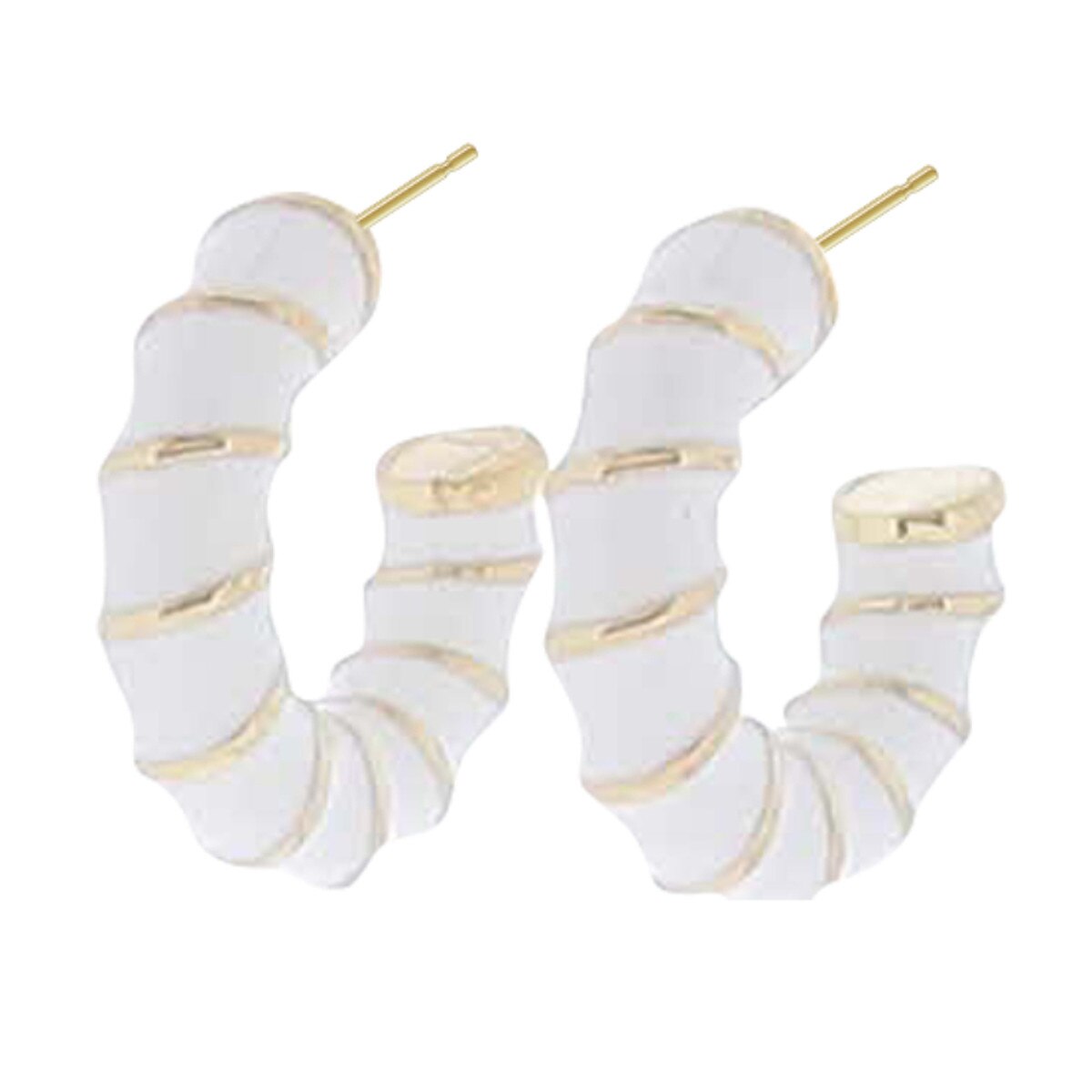 JM Twisted Hoop Earrings