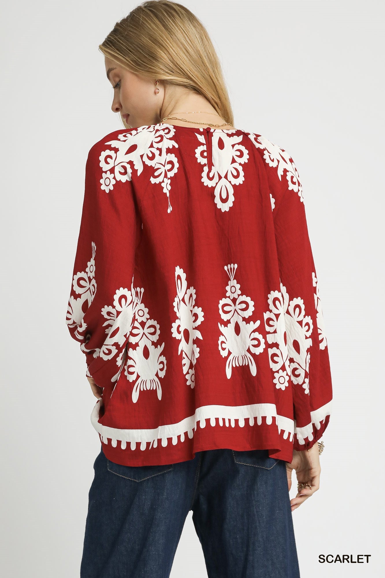 Scarlet Print Top