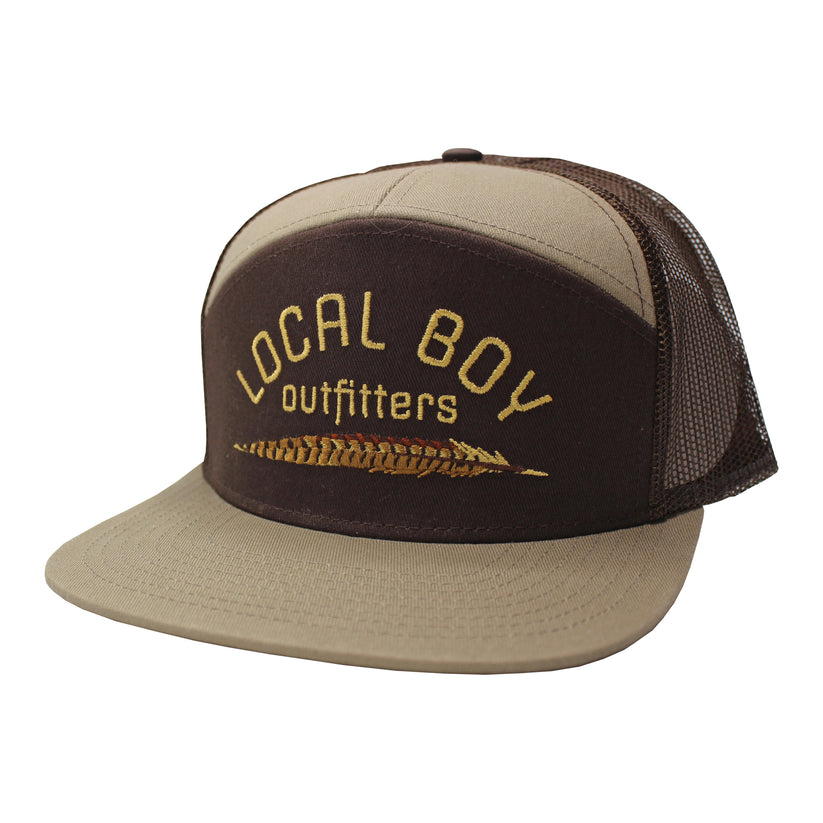 LB| Pheasant Feather 7 Panel Hat