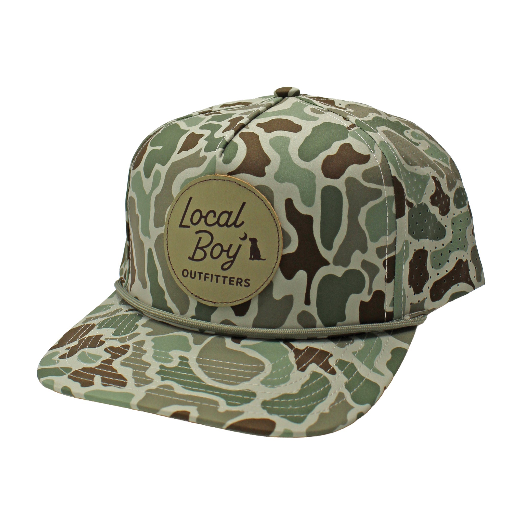 LB|Modern Patch Perforated Rope Hat