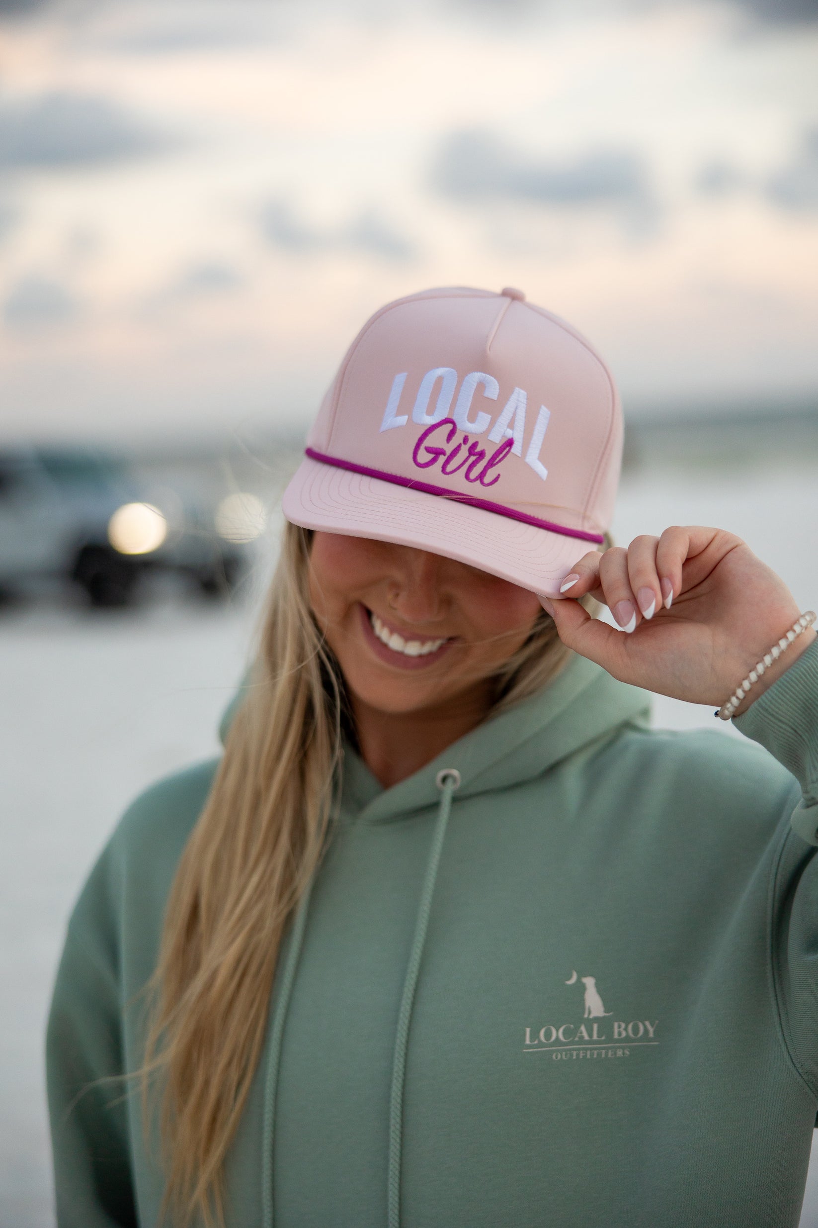 Local Girl Pink Rope Hat