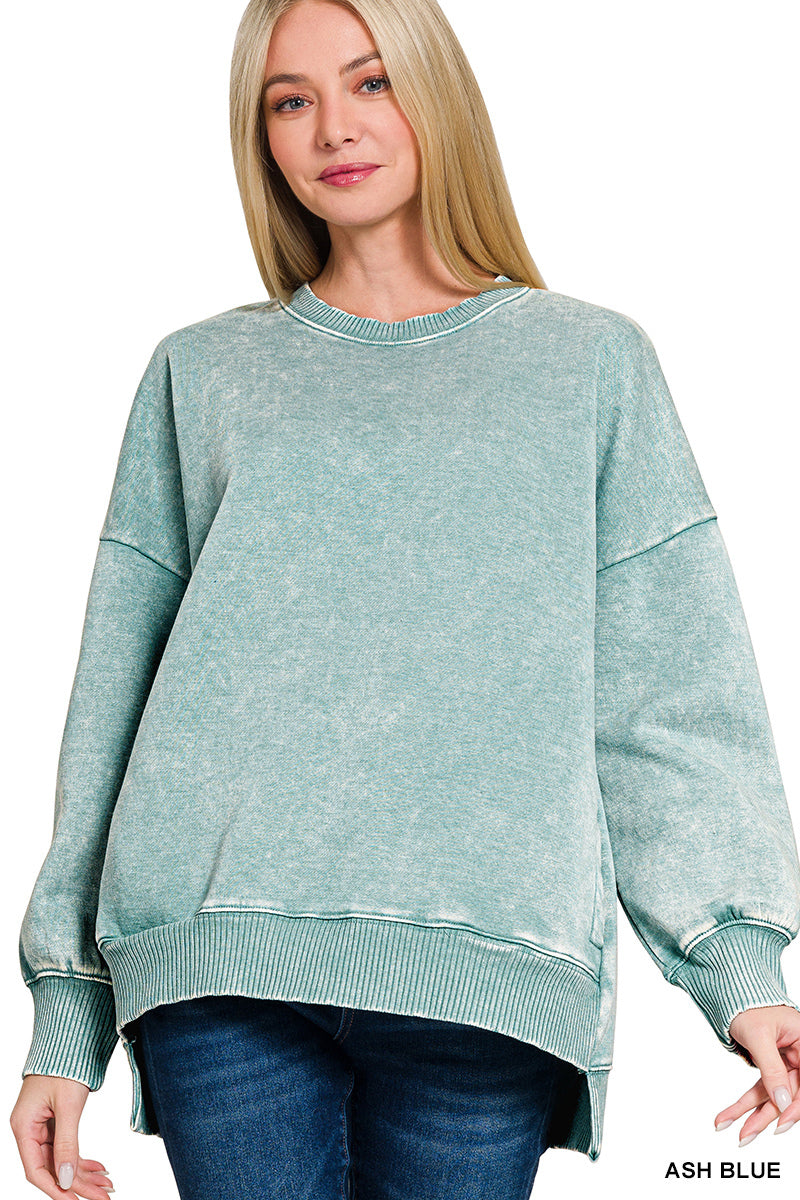 Acid Wash Pocket Sweatshirt – Southern Gyp Boutique