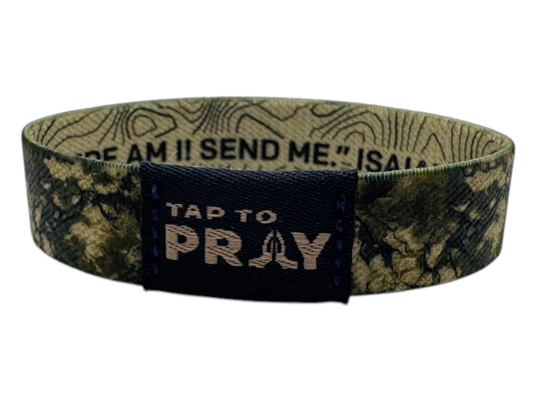 Tap To Pray™ Valor Camo/Isaiah 6:8 Wristband
