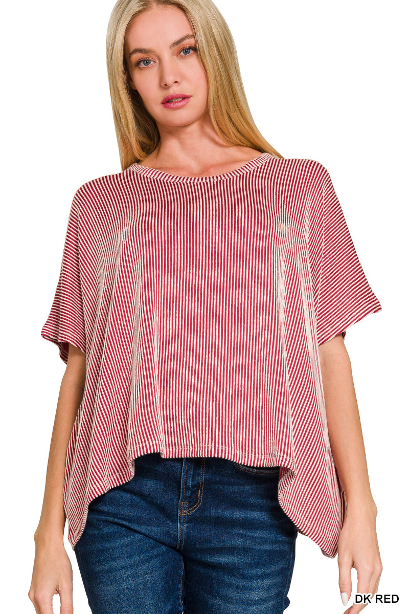Corded Ribbed Top