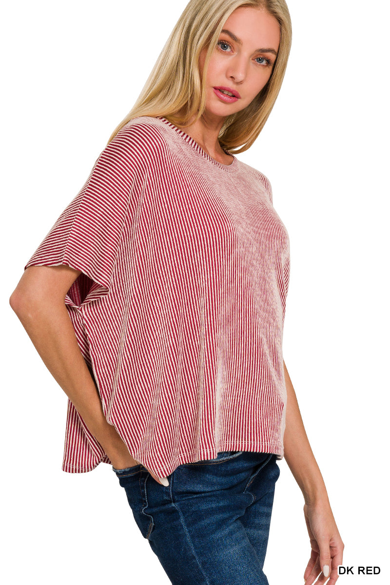 Corded Ribbed Top