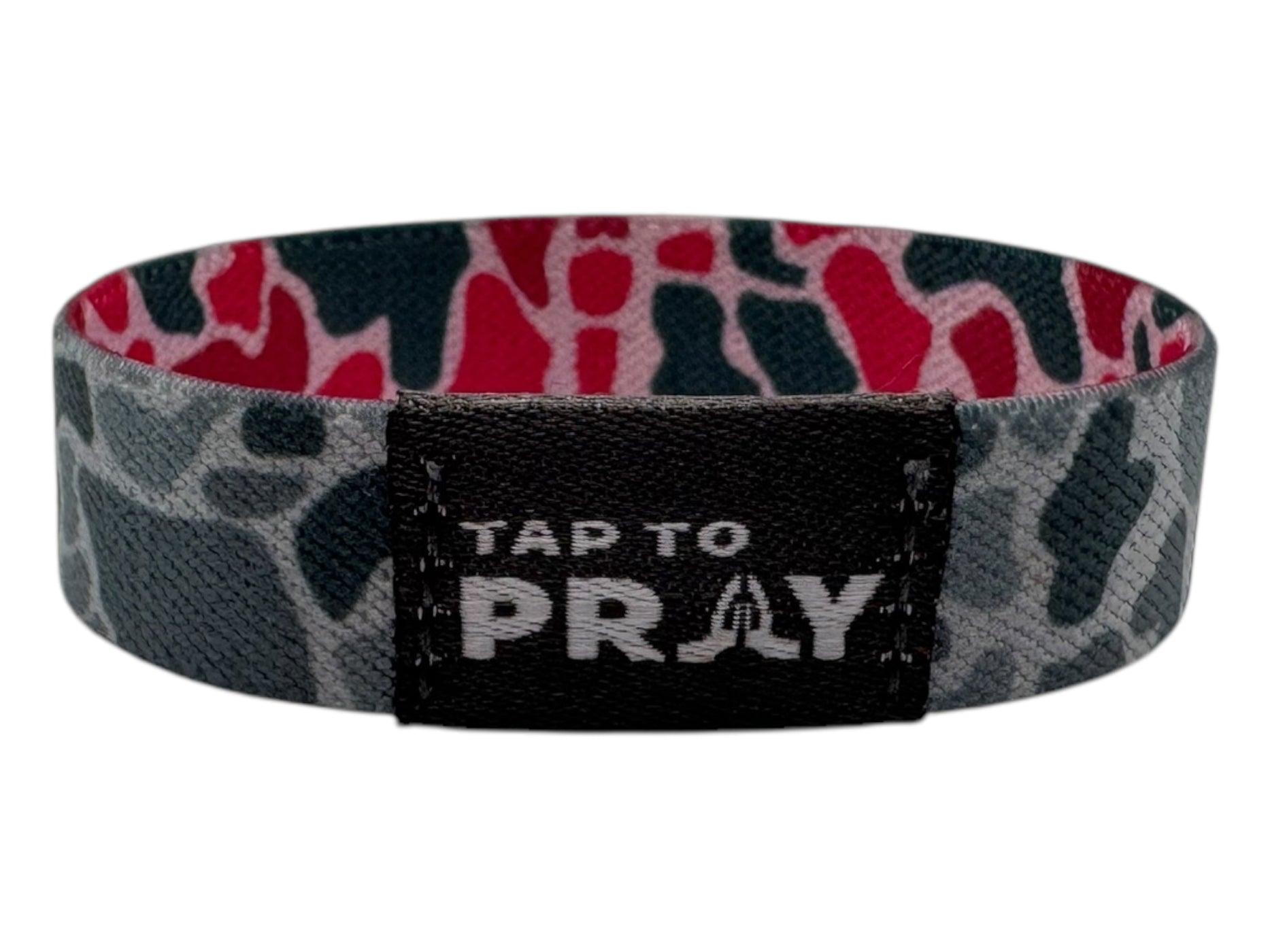 Tap To Pray™ River Rock Pink Camo Wristband