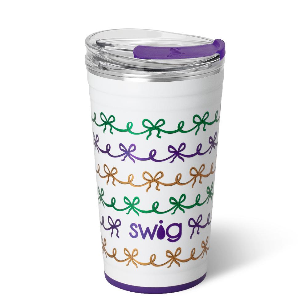 Mardi Gras Bows Party Cup 24oz