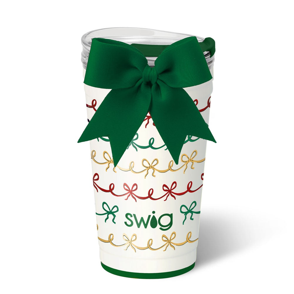 Christmas Bows Party Cup 24oz
