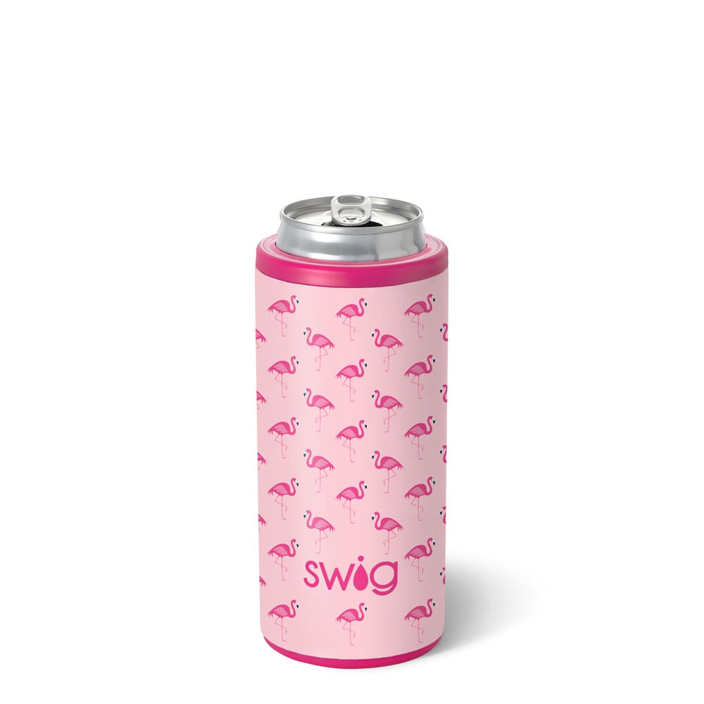 Flamingos Skinny Can Cooler 12oz