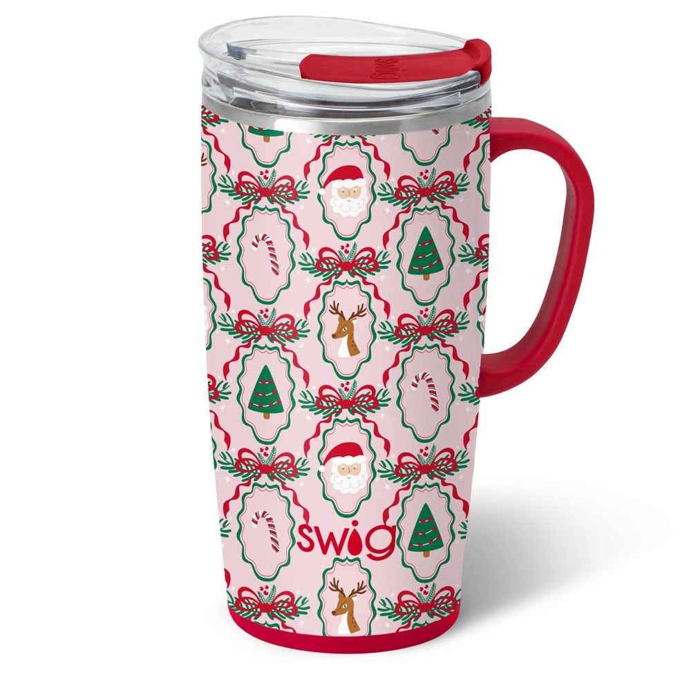 Christmas Cameos Travel Mug 22oz
