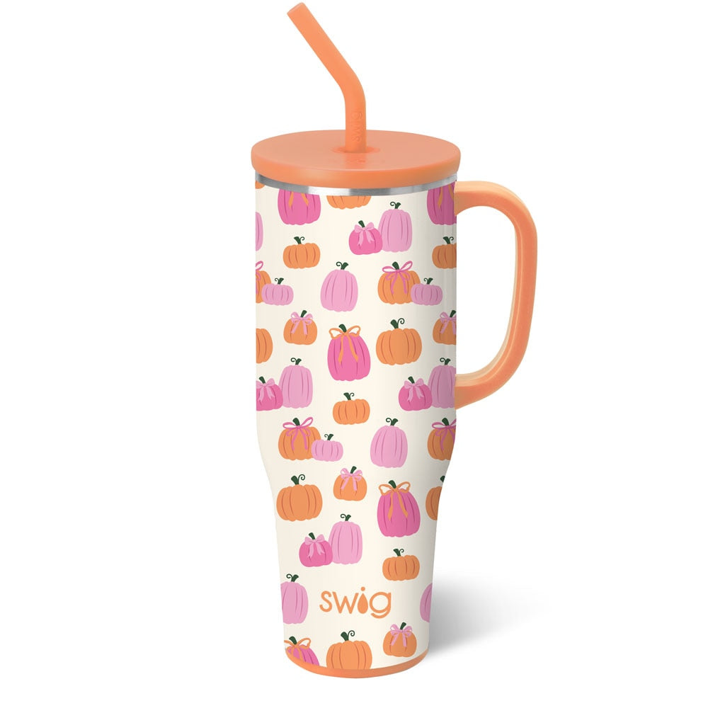 Pumpkins and Bows Mega Mug (40oz)