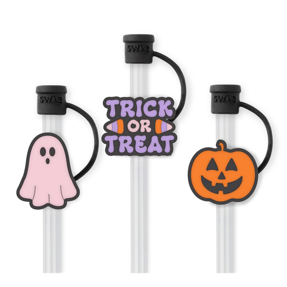 Trick Or Treat Straw Topper Set