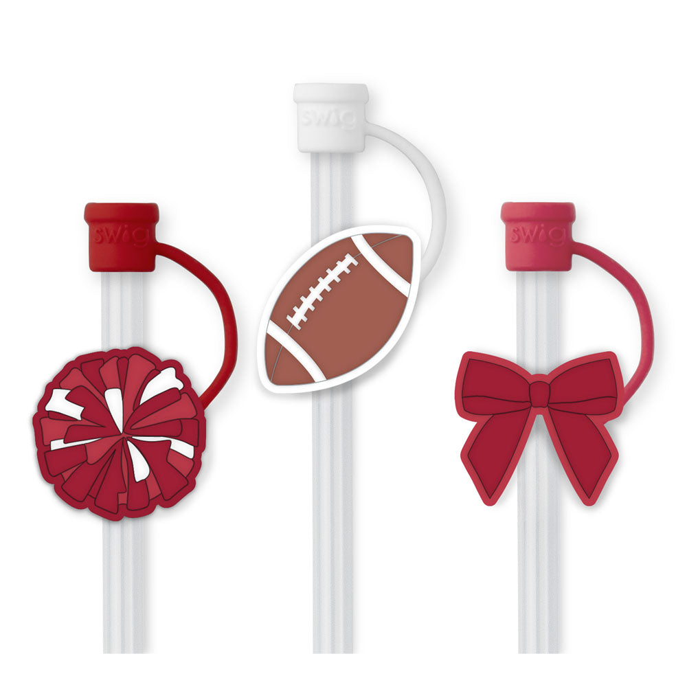 We’ve Got Spirit Straw Topper Set (Crimson)