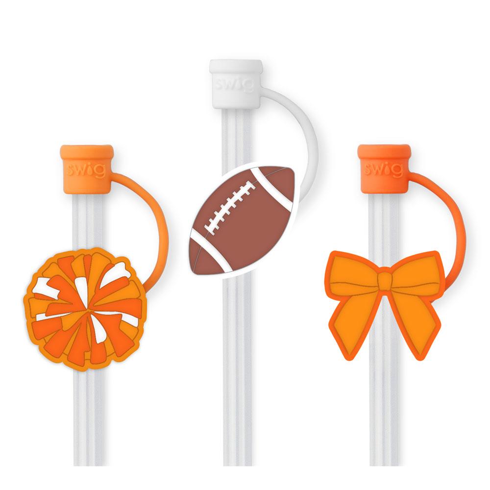 We’ve Got Spirit Straw Topper Set (Orange)