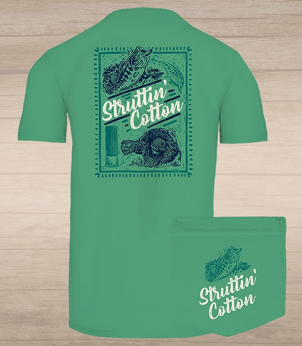 Struttin Cotton- Sportsman Stamp Tee