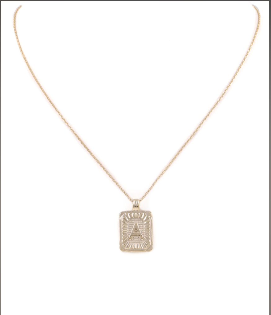 Metal Initial Necklace