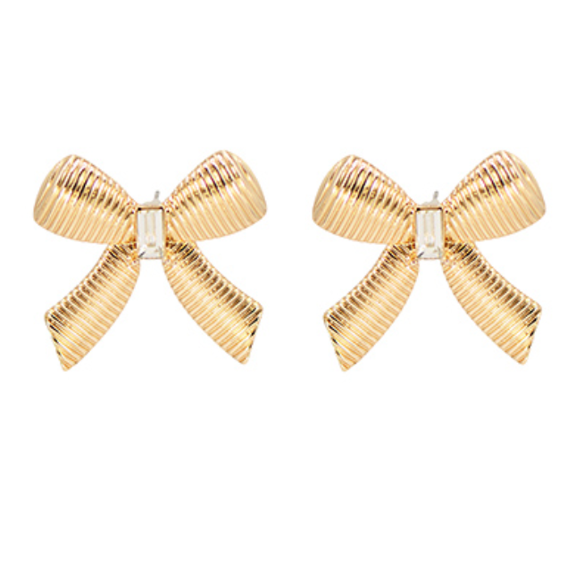 Bow Baguette Earrings