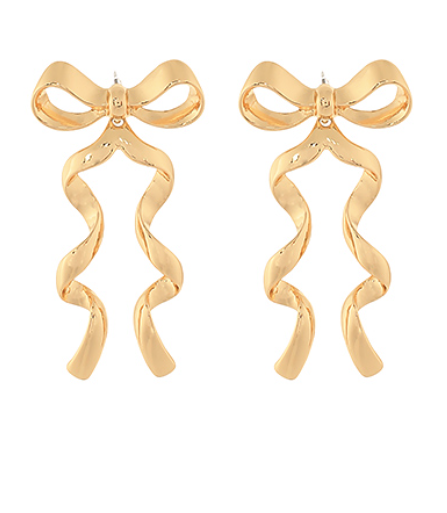 Wavey Bow Earrings