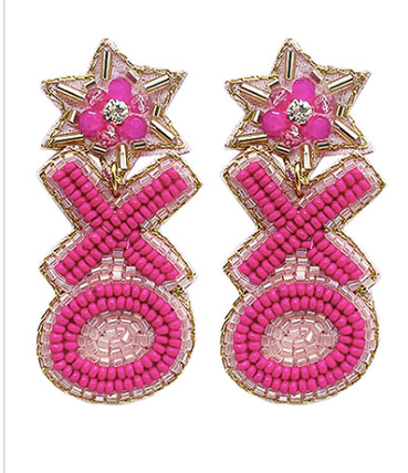XO Beaded Earrings