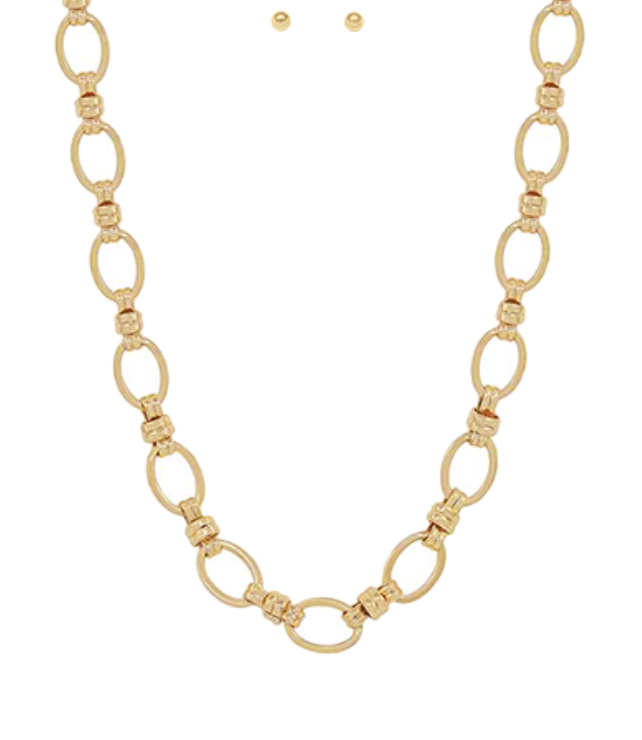 Oval Chunky Chain Necklace
