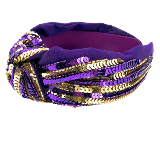 Mardi Gras Sequin Headband