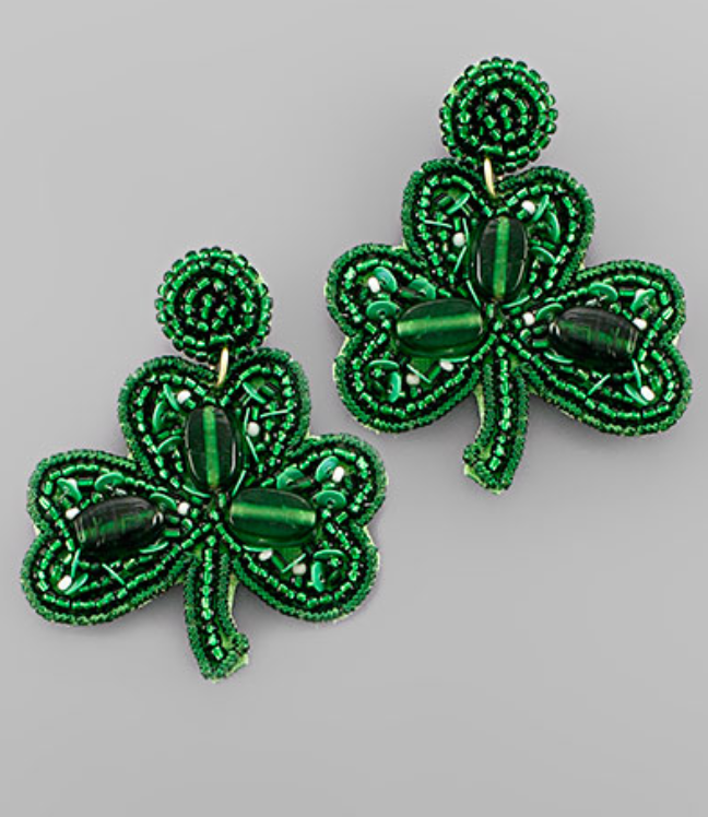 Clover Beaded Earrings