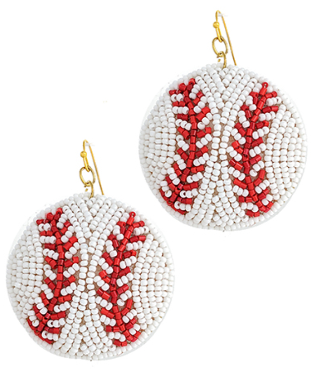 Baseball Earrings
