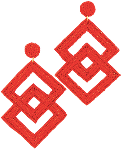 Double Diamond Earrings