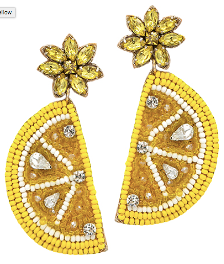 Lemon Slice Earrings