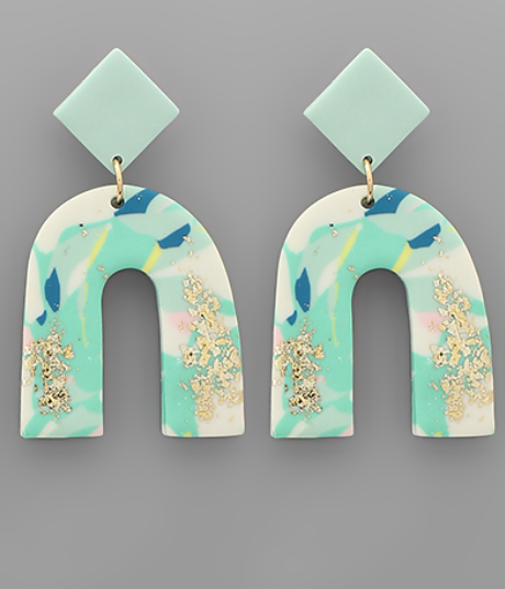 Clay Marvel Arch Earrings
