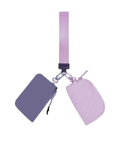 Dual Pouch Wristlet Pouch