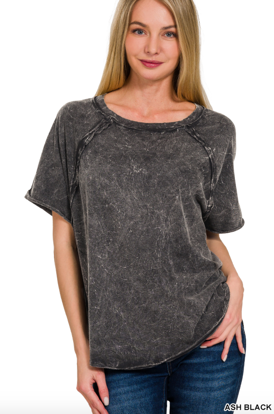 Washed Raglan Tee