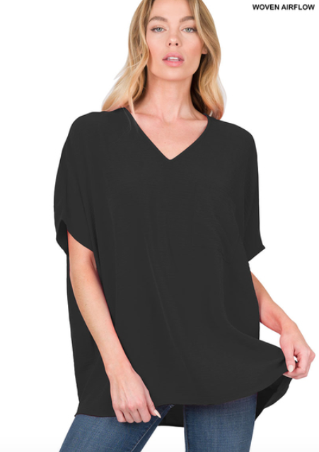 Woven Airflow Top