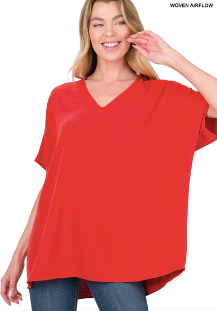 Woven Airflow Top