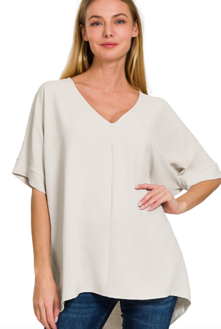 Woven Dolman Top