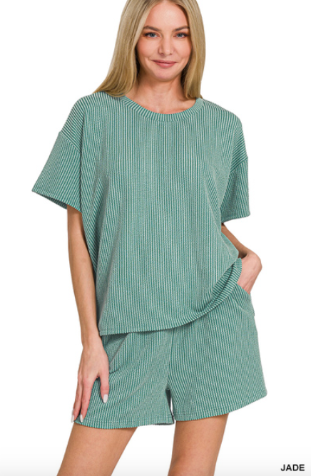 Corded Ribbed Set