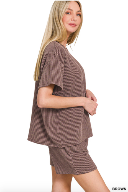 Corded Ribbed Set