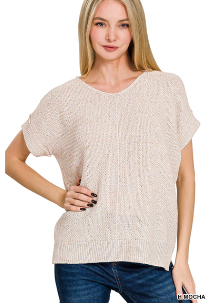 Front Seam Sweater Top
