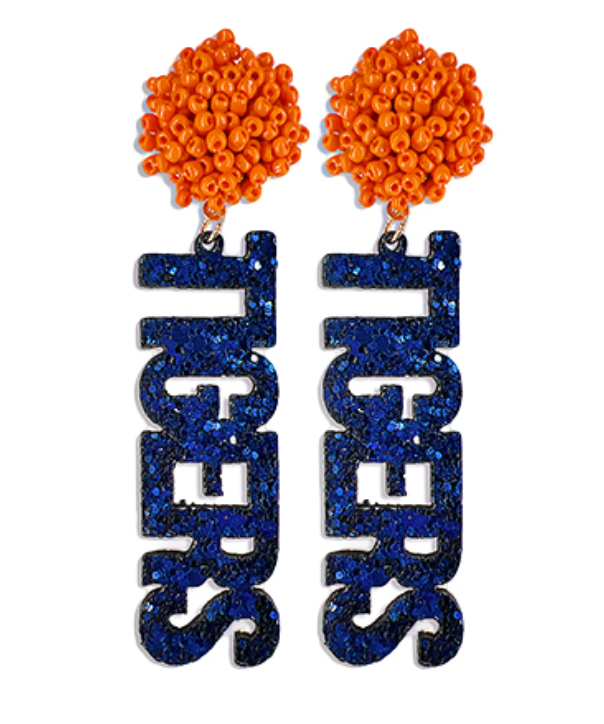 Tigers Glitter Earrings