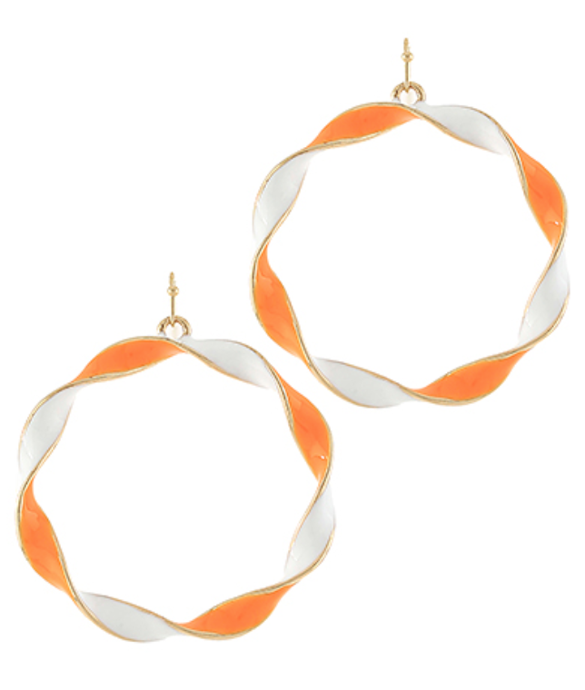 Gameday Twisted Epoxy Hoops